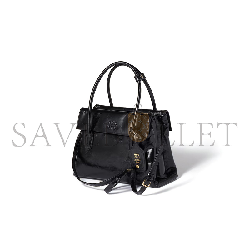 M1v M1v solitaire shiny leather bag 5ba302 (28*19.5*11cm)